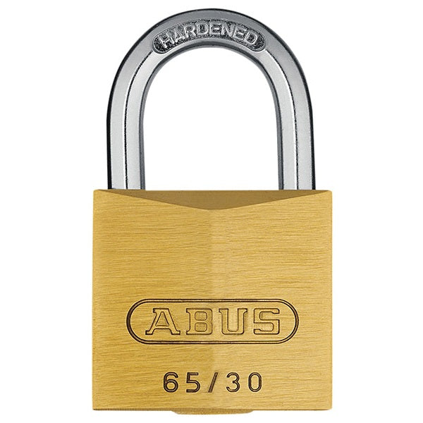 ABUS Mechanical 65/30mm Brass Padlock Keyed Alike 6304 - Watson Hire