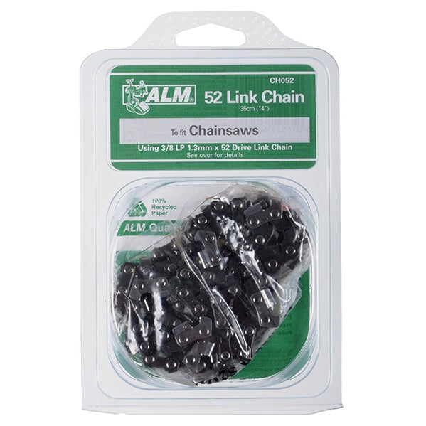 ALM Manufacturing CH052 Chainsaw Chain 3/8in x 52 links 1.3mm - Fits 35cm Bars