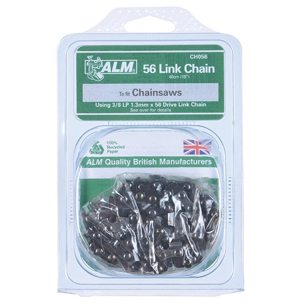 ALM Manufacturing CH056 Chainsaw Chain 3/8in x 56 links 1.3mm - Fits 40cm Bars