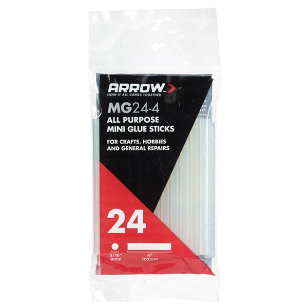 Arrow MG24 Mini Glue Sticks 8 x 102mm (Pack 24)