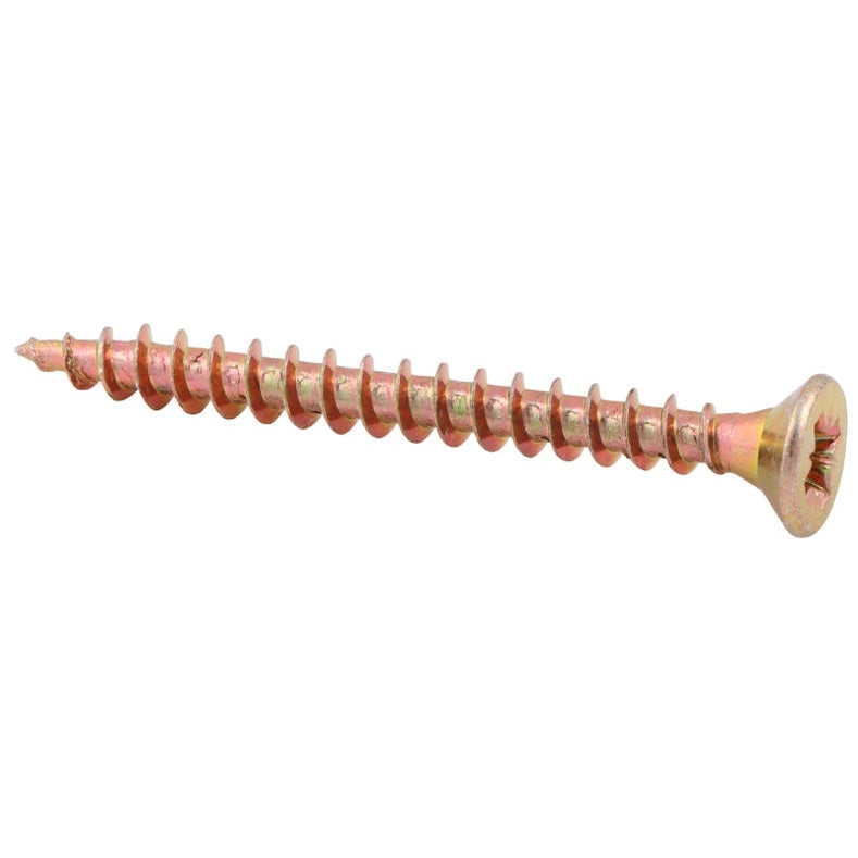 M4X60 YELLOW POZI CHIPBOARD SCREW 200