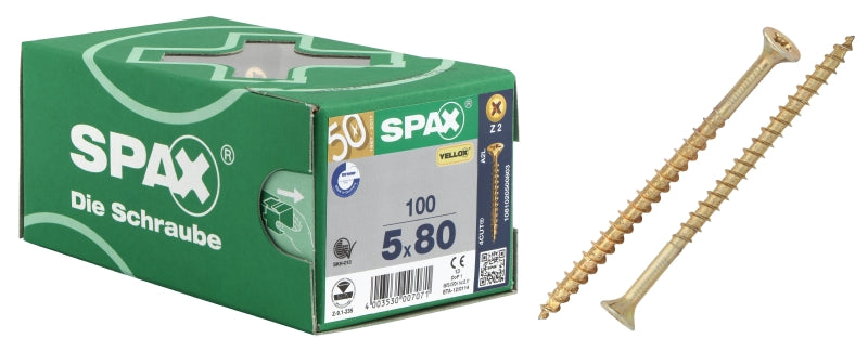 SPAX YELLOW CSK 4.0X50 200PC