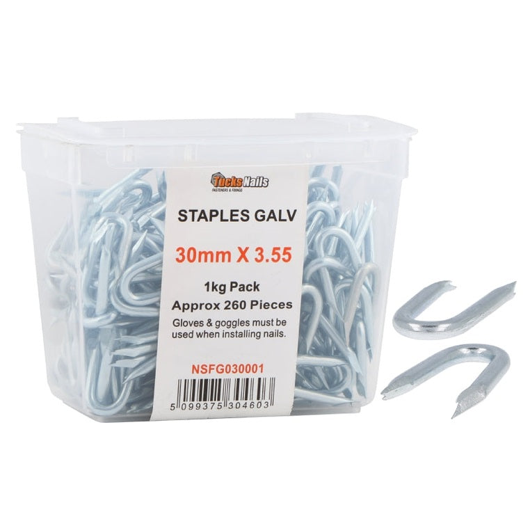 STAPLES GALV 20MM X 2.0 X 1KG