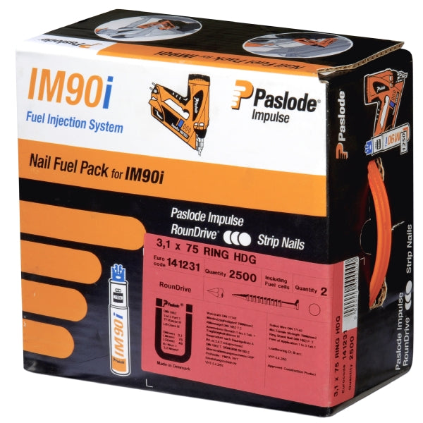 PASLODE IM360 90X3.1 SMOOTH BRIGHT NAILS 2200+2
