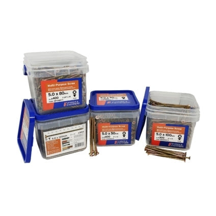 FORGEFIX MULTI PURPOSE SCREW ZP 4.0X40 FT TUB1200