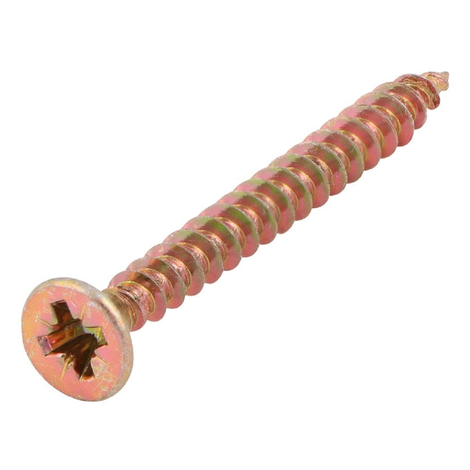 M3.5X16 YELLOW POZI CHIPBOARD SCREW 200BOX FT
