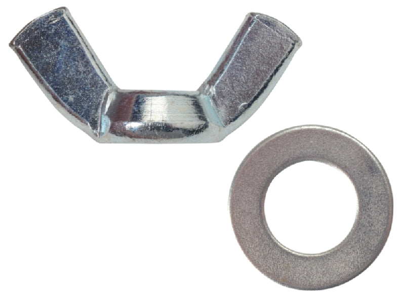 FORGEPACK WING NUT & WASHER M6 ZP PK8