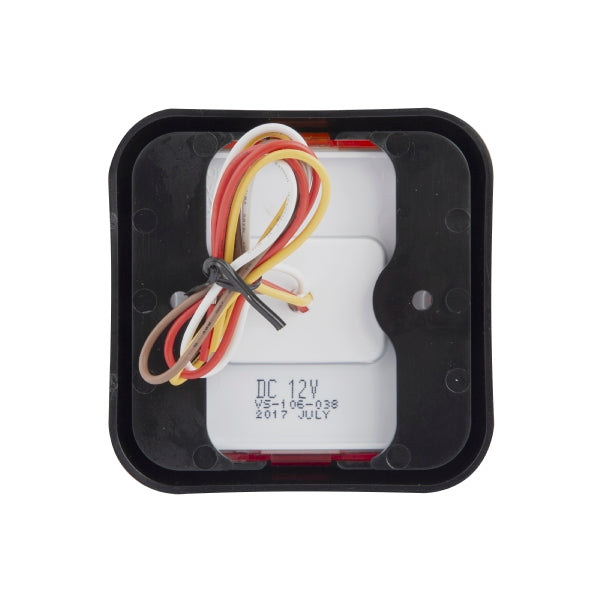 LED LAMP 3 FUNCTION SQR REAR COMBI 12V