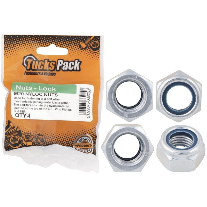 TUCKS M12 NYLOC NUTS PACK OF 16