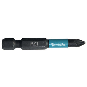 Makita Impact Black Torsion Bit PZ1 1/4 Hex Shank 50 mm 2 pcs