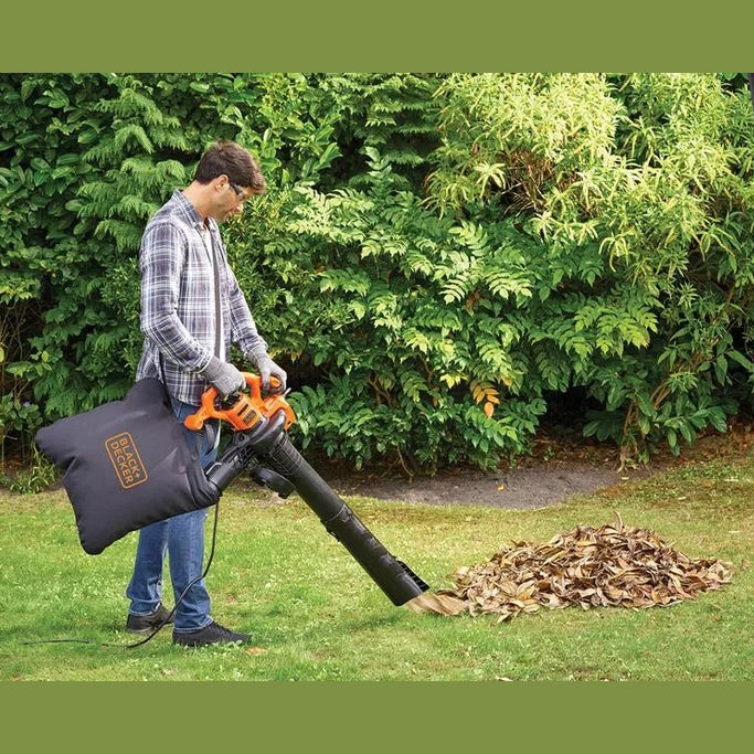 BLACK + DECKER BEBLV260 3-in-1 Electric Leaf Blower 2600W 240V