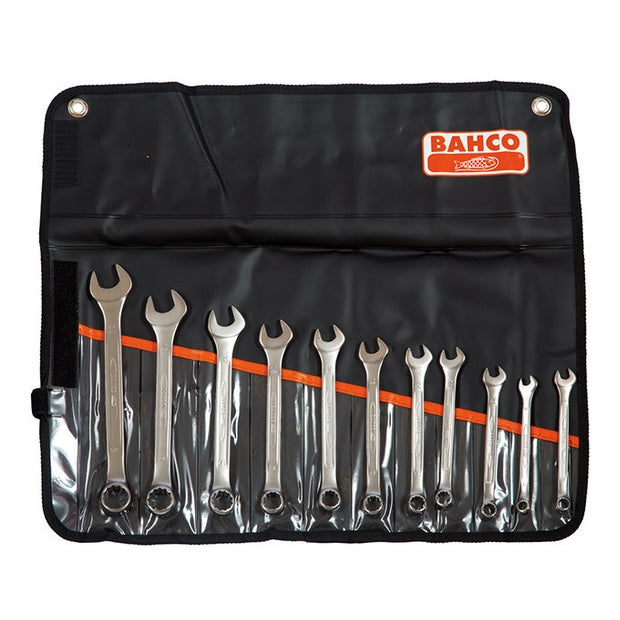 Bahco Chrome Polished Combination Spanner Set, 11 Piece
