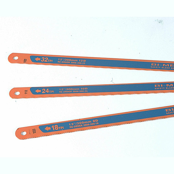 Bahco 3906 Sandflex Hacksaw Blades 300mm (12in) (8, 24 & 32 TPI) (Pack 3)