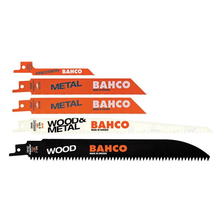 Bahco Sabre Saw Blade Set, 5 Piece