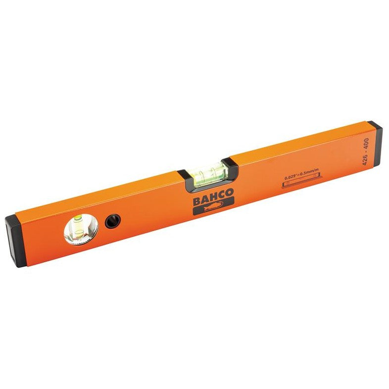 Bahco 426-400 Rectangular Aluminium Profile Spirit Level 40cm