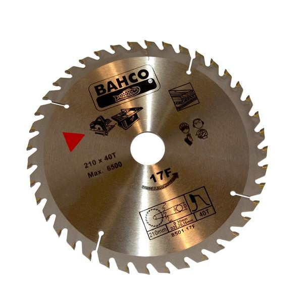 Bahco 8501-17S Mitre Saw Blade for Aluminium & Plastic 210 x 30mm x 48T