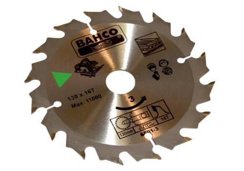 Bahco 8501-3 Portable/Table Saw Blade for Wood 130 x 20mm x 16T
