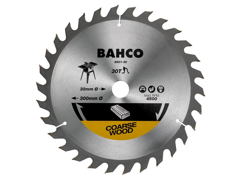 Bahco 8501-30XF Site Saw Blade for Wood 300 x 30mm x 60T - Watson Hire