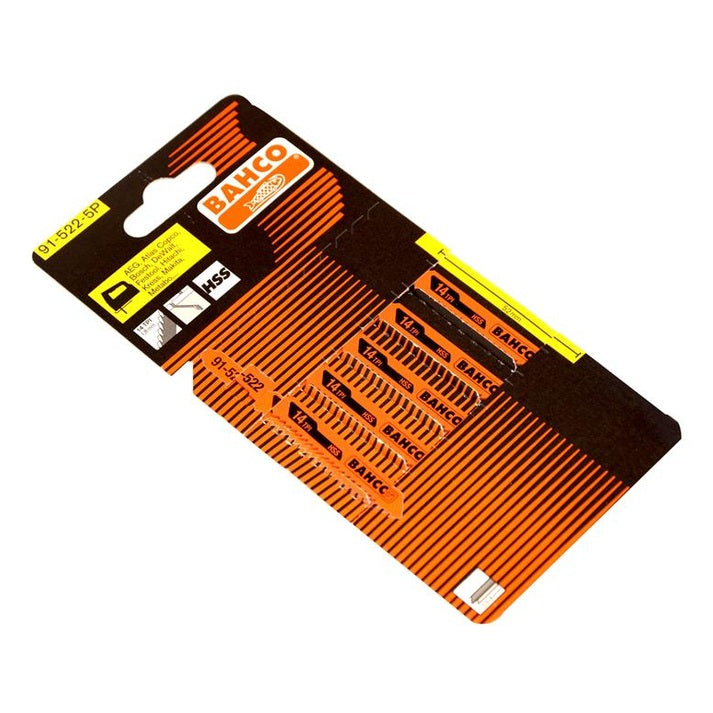 Bahco 91-522-5P HSS Metal Jigsaw Blades (Pack 5)