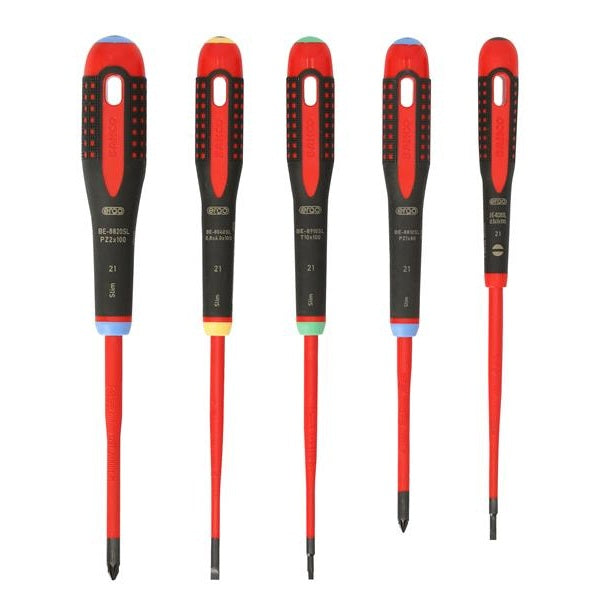 Bahco BE-9872SL ERGO™ VDE Insulated Screwdriver Set, 5 Piece