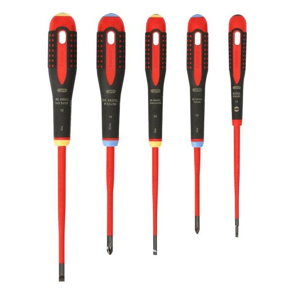 Bahco BE-9882SL ERGO™ Slim VDE Insulated Screwdriver Set, 5 Piece