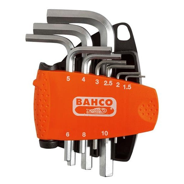 Bahco BE-9878 Metric Hex L-Key Set, 9 Piece