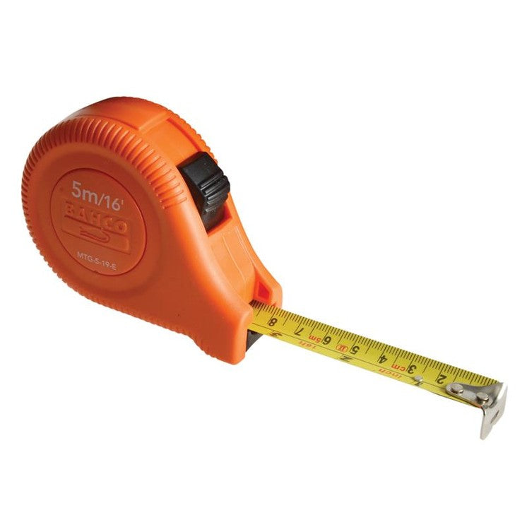 Bahco MTG Short Measuring Tape 5m/16ft (Width 19mm)