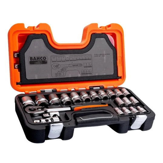 BAHCO 1/2IN DRIVE SOCKET SET (24 PIECE)