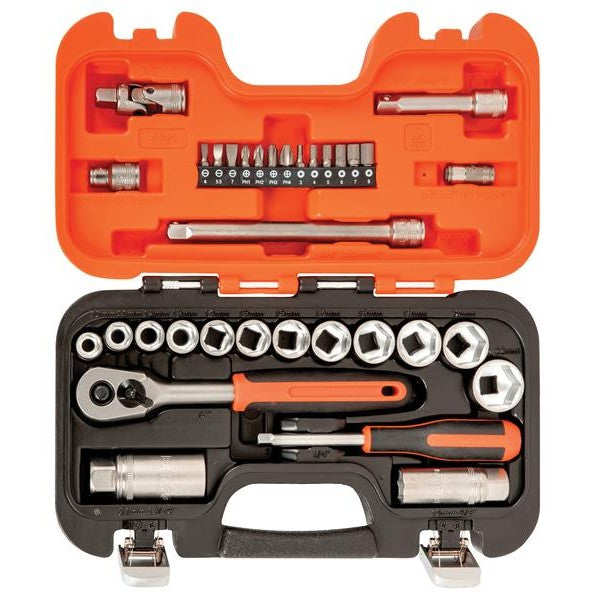 BAHCO 3/8IN DRIVE SOCKET SET (34 PIECE)