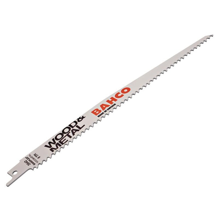 Bahco 3940-300-6-SL Wood/Metal Reciprocating Blade 300mm 6 TPI (Pack 5)