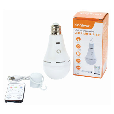 KINGAVON USB RECHARGEABLE LED LIGHT BULB