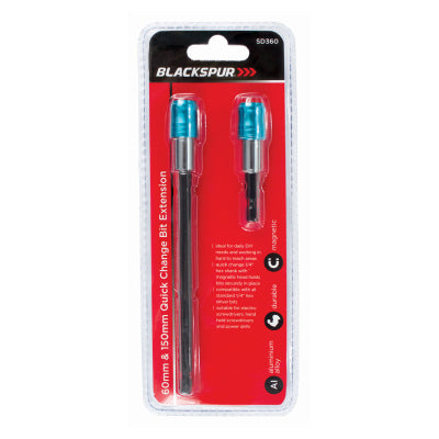 BLACKSPUR 60MM & 150MM QUICK CHANGE BIT EXTENSION