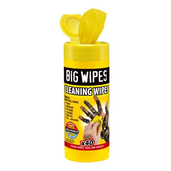 Big Wipes Cleaning Antiviral Wipes (Tub 40) - Watson Hire