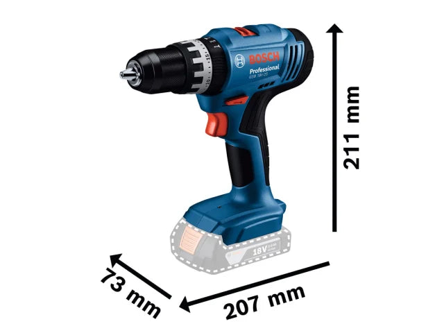 BOSCH TWIN PACK GSB18V-25 AND GDR18V-215 2X4AH