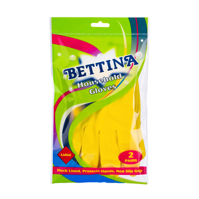 BETTINA HOUSEHOLD GLOVES LARGE 2PK