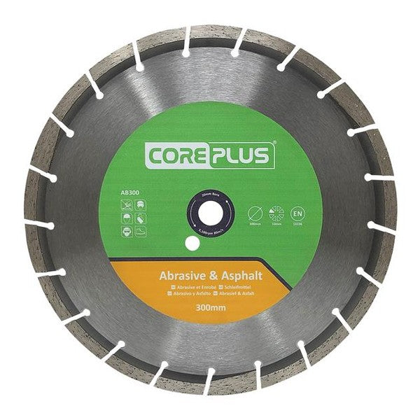 CorePlus AB300 Abrasive & Asphalt Diamond Blade 300mm