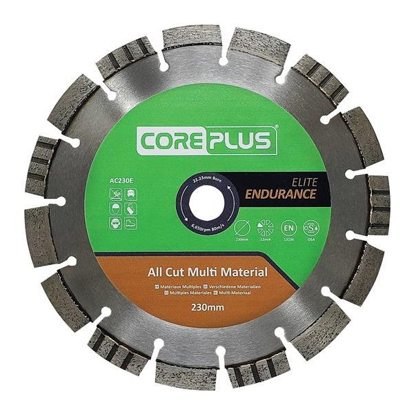CorePlus AC230E Elite All Cut Multi-Material Diamond Blade 230mm - Watson Hire