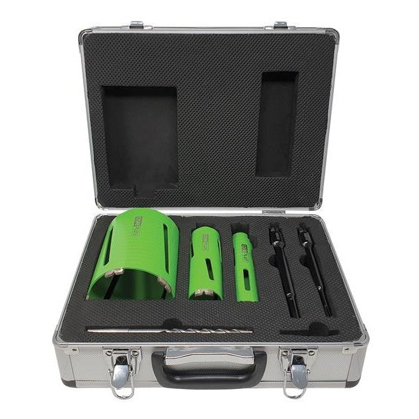 CorePlus DCDKIT7 Diamond Dry Core Drill Bit Set, 7 Piece