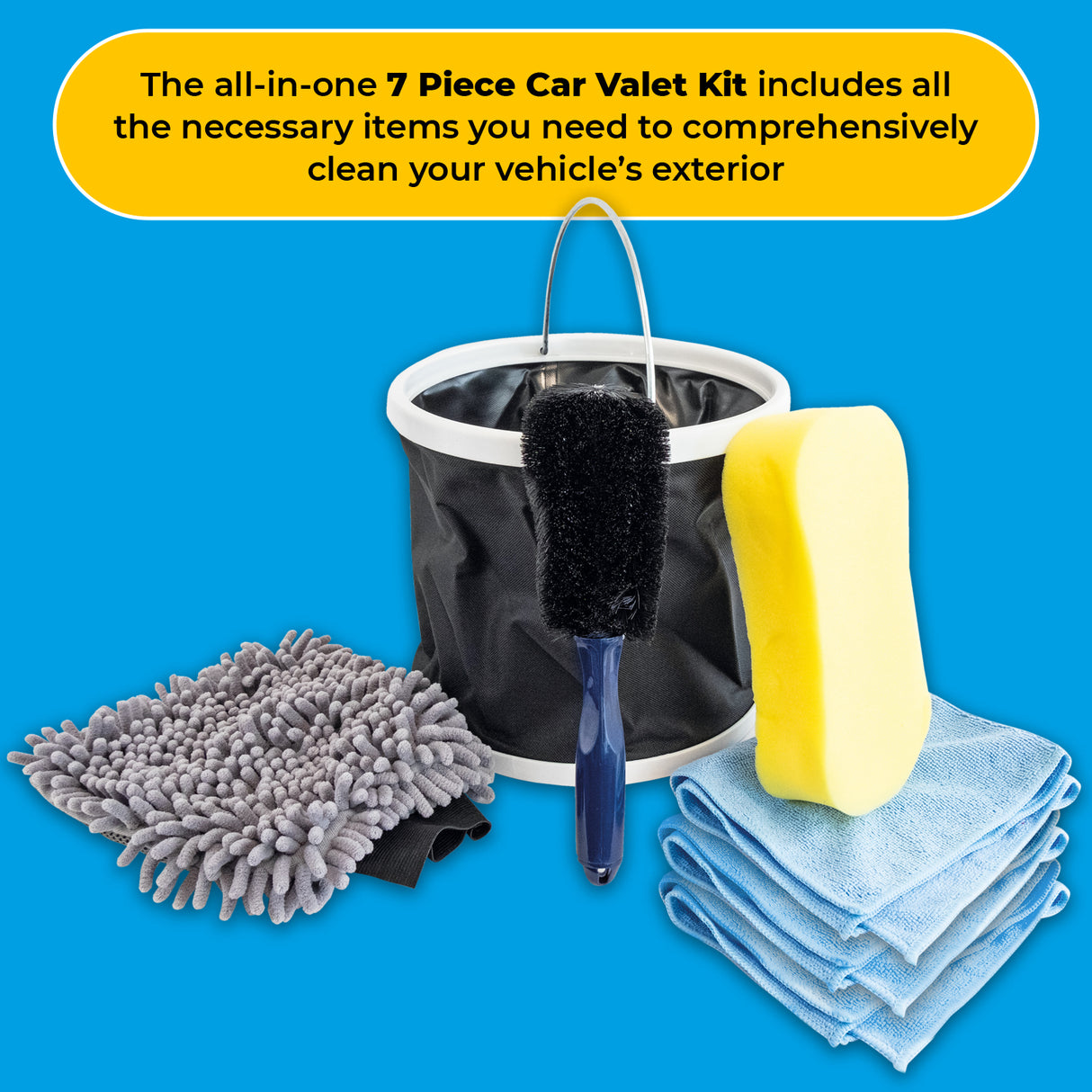 SIMPLY 7 PIECE CAR VALETING KIT