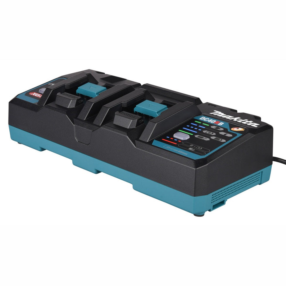 MAKITA DC40RB 40V MAX XGT LI-ION TWIN PORT RAPID BATTERY CHARGER