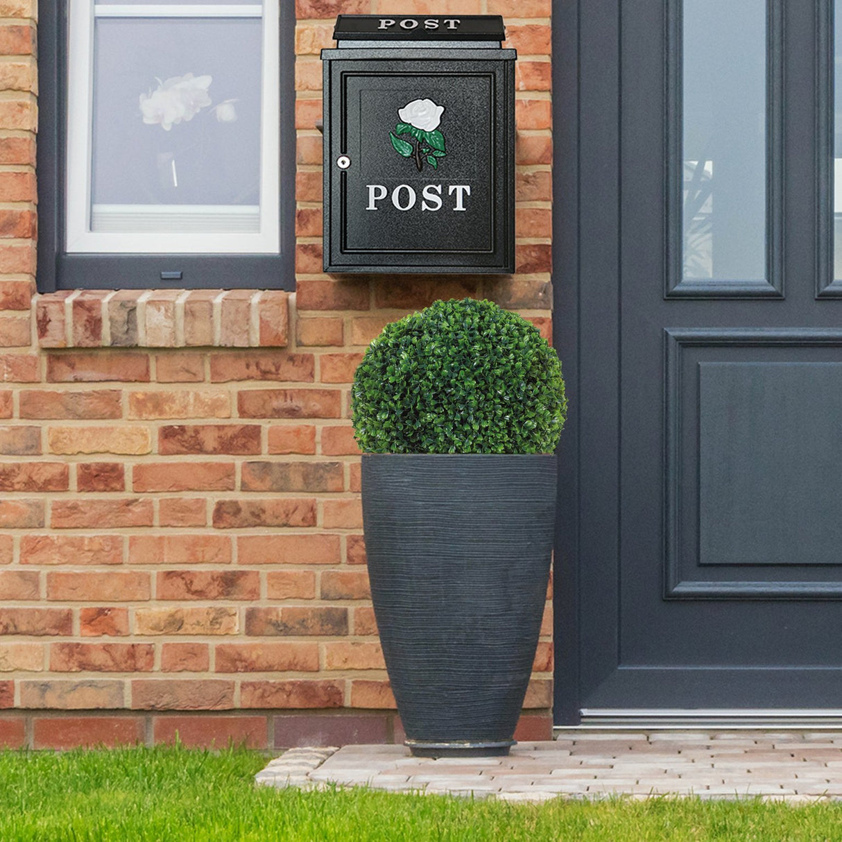 NEARLY NATURAL TOPIARY BALL LEAF EFFECT 30CM