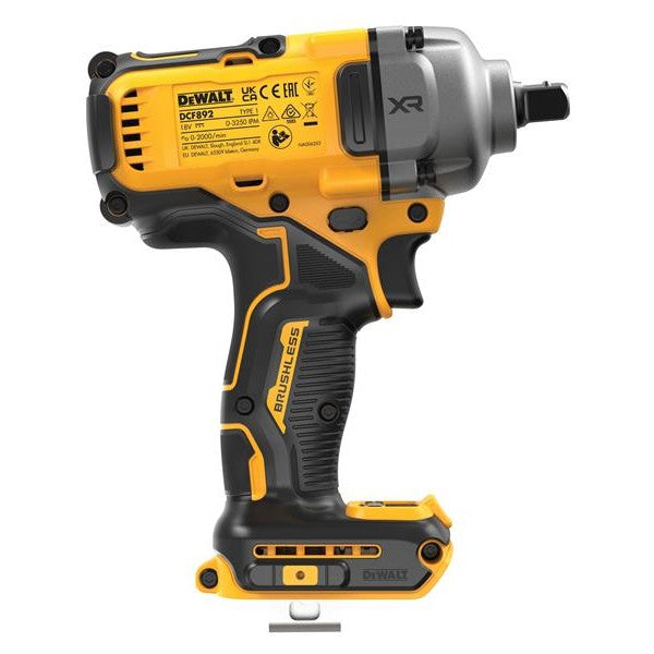 DEWALT DCF892N XR BL High Torque 1/2in Impact Wrench 18V Bare Unit
