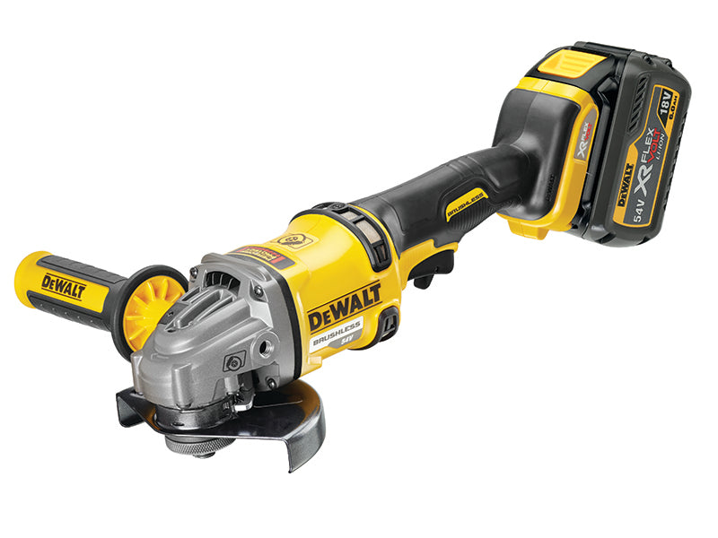 DEWALT DCG414T2 XR FlexVolt Grinder 125mm 54V 2 x 2.0Ah Li-ion