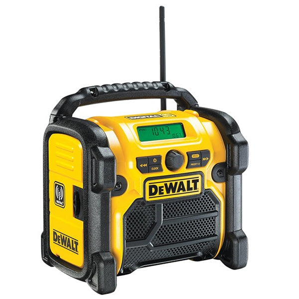 DEWALT DCR020 DAB Digital Radio 240V & Li-ion Bare Unit - Watson Hire
