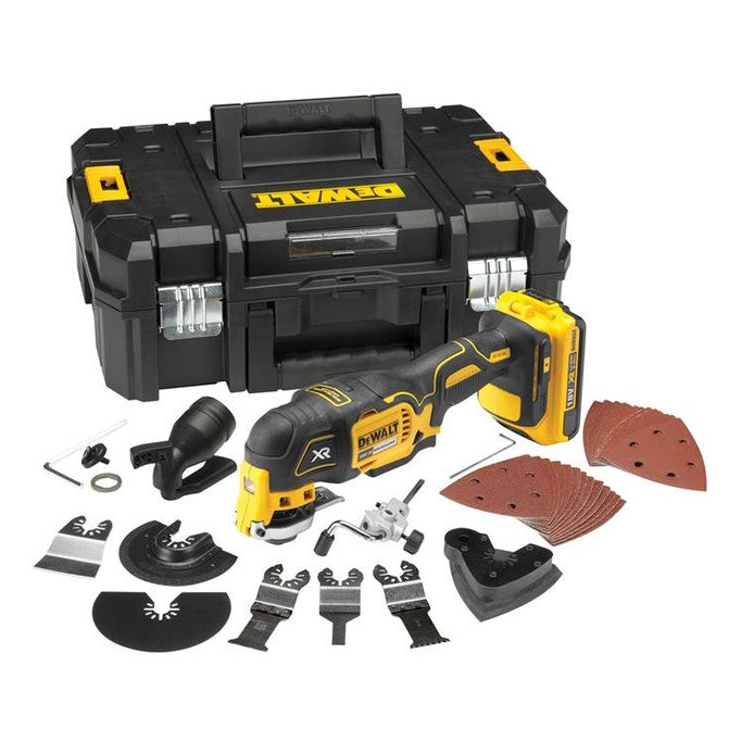 DEWALT DCS355P1 XR Brushless Oscillating Multi-Tool Kit TSTAK™ 18V 1 x 5.0Ah Li-ion