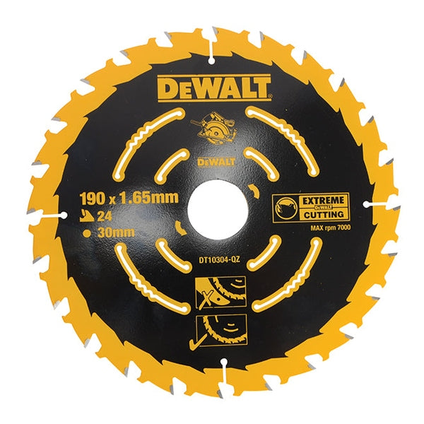 DEWALT Extreme Framing Circular Saw Blade 190 x 30mm x 24T