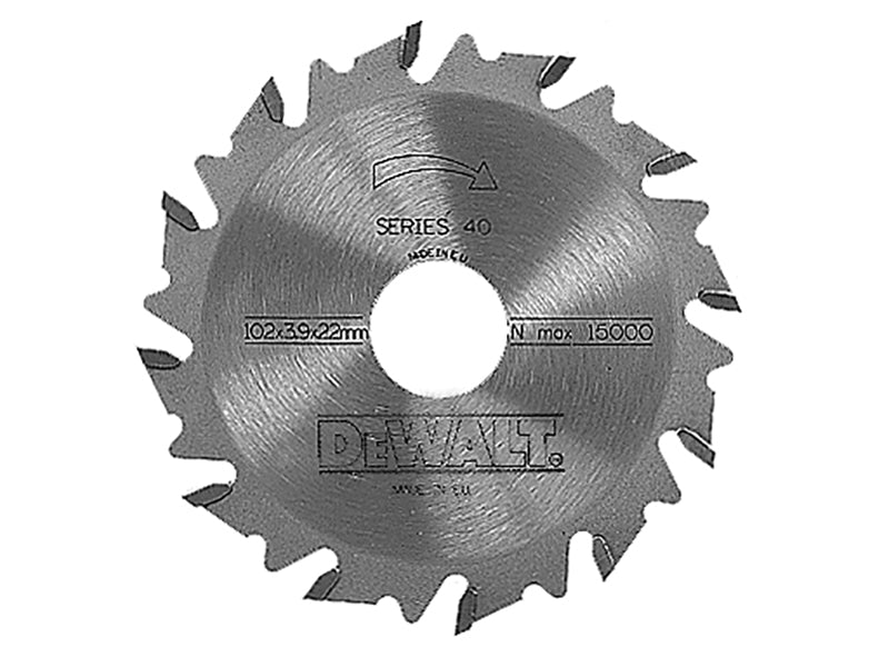 DEWALT DT1306 Extreme Biscuit Jointer Blade 102 x 22 x 12 Tooth - Watson Hire