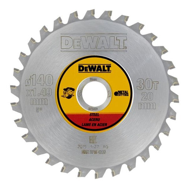 DEWALT DT1923 Cordless Steel Cutting Blade 140 x 20mm x 30T