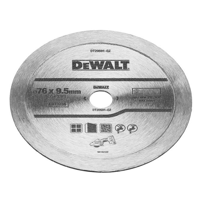 DEWALT DT20591 Diamond Tile Blade 76mm