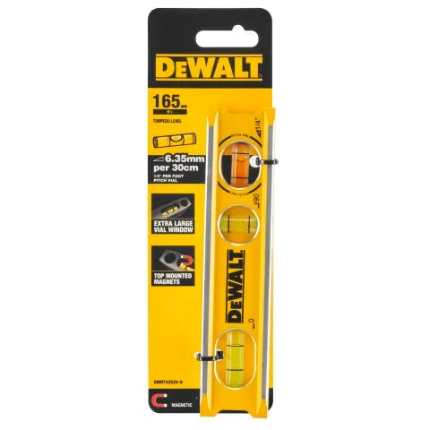 DEWALT 165MM/6.5IN BILLET TORPEDO LEVEL